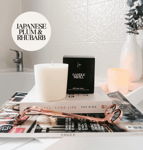 Japanese Plum & Rhubarb Candle Refill